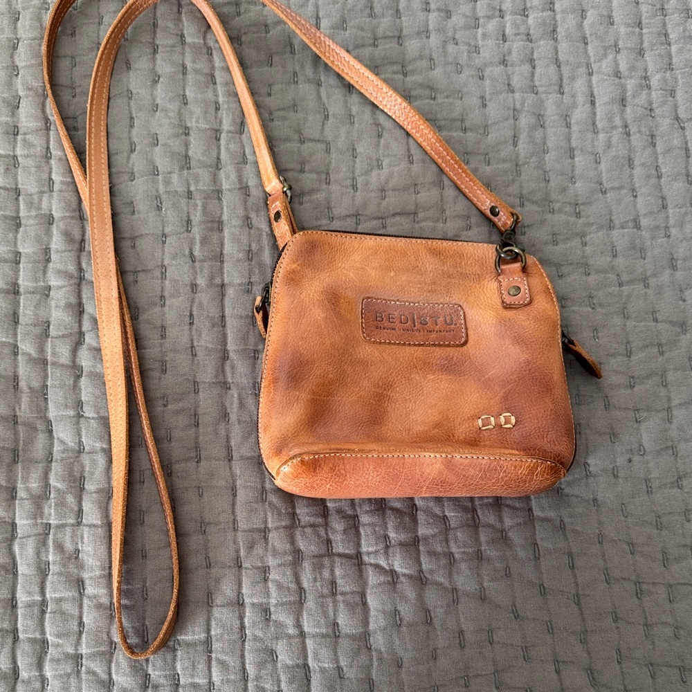 BED|STU Rustic Tan Leather Crossbody
